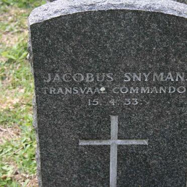SNYMAN Jacobus -1933
