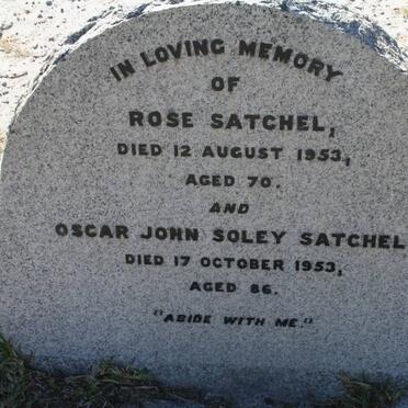 SATCHEL Oscar John Soley -1953 &amp; Rose -1953