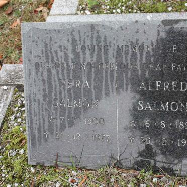 SALMON Alfred 1899-1979 &amp; Vera 1900-1977