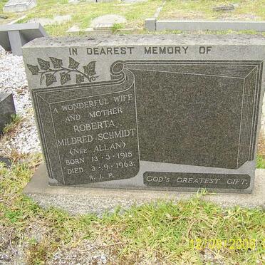 SCHMIDT Roberta Mildred nee ALLAN 1915-1963