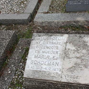 SCHOEMAN Maria E. 1915-1973