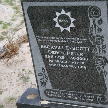 SCOTT Derek Peter, SACKVILLE 1929-2003