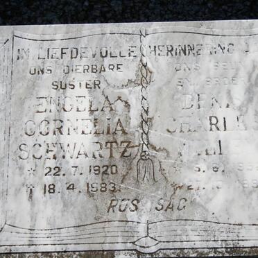 SCHWARTZ Engela Cornelia 1920-1983 :: WILLEY Denis Charles 1952-1998