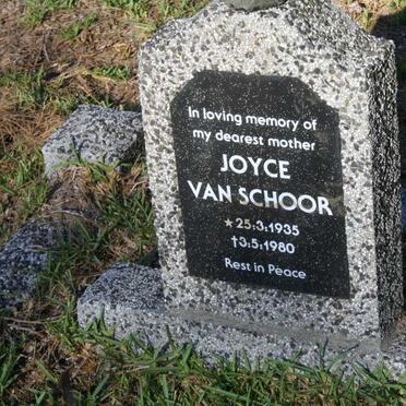 SCHOOR Joyce, van 1935-1980
