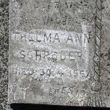 SCHRODER Thelma Ann -1967