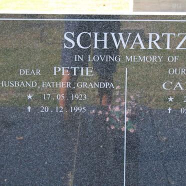SCHWARTZ Petie 1923-1995 &amp; Candice 1985-2000