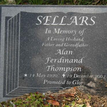 SELLARS Alan Ferdinand Thompson 1920-2002