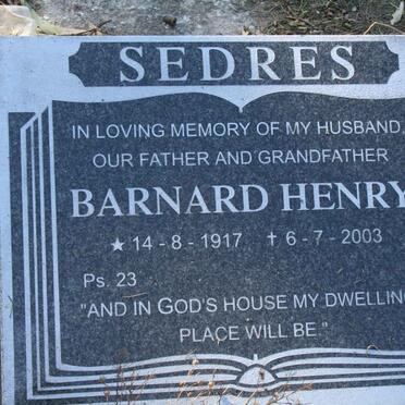 SEDRES Barnard Henry 1917-2003