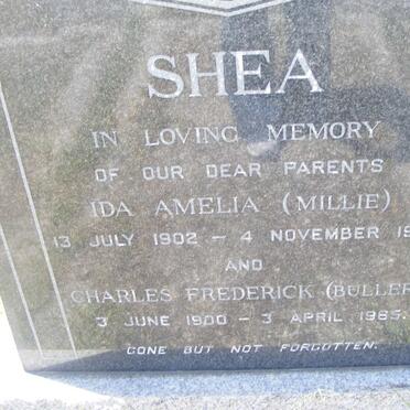 SHEA Charles Frederick 1900-1965 &amp; Ida Amelia 1902-1961