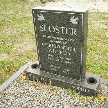 SLOSTER Christopher Wilfred 1926-1994