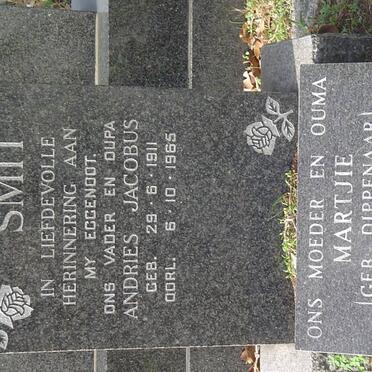 SMIT Andries Jacobus 1911-1965 &amp;  Martjie DIPPENAAR 1918-1981
