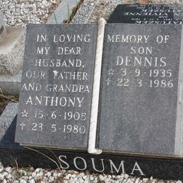 SOUMA Anthony 1905-1980 :: SOUMA Dennis 1935-1986