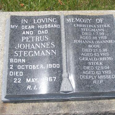 STEGMANN Petrus Johannes 1900-1967