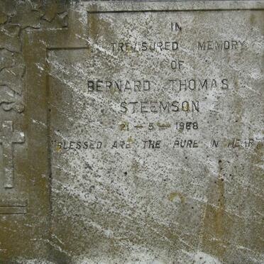 STEEMSON Bernard Thomas -1968