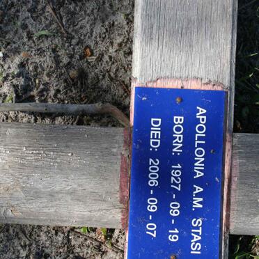 STASI Apollonia A.M. 1927-2006