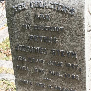 STEYN Petrus Johannes 1867-1932