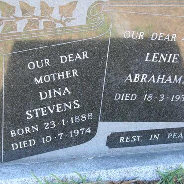 STEVENS Dina 1888-1974 :: ABRAHAMS Lenie -1930