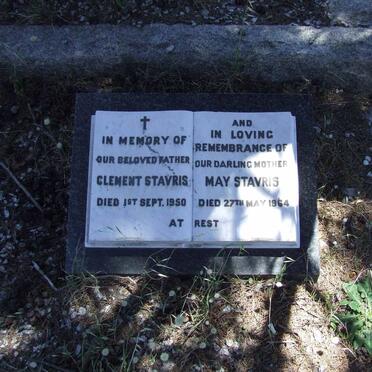 STAVRIS Clement -1950 &amp; May -1964