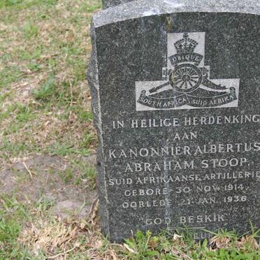 STOOP Albertus Abraham 1914-1936