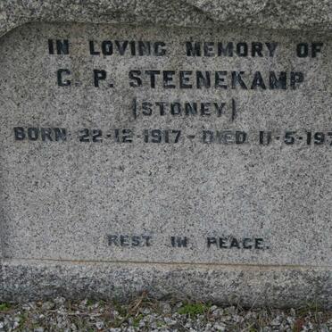 STEENEKAMP C.P. 1917-1974