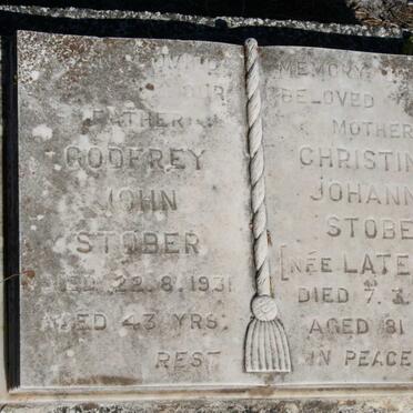 STOBER Godfrey John -1931 &amp; Christina Johanna LATEGAN -1969