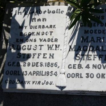 STEFFEN August W.H. 1886-1954 &amp; Maria Magdalena 1888-1970