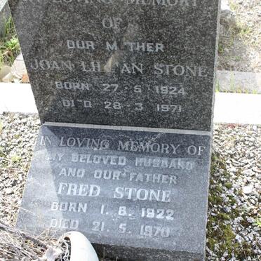 STONE Fred 1922-1970 &amp; Joan Lillian 1924-1971