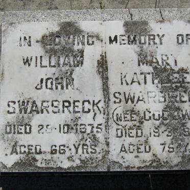 SWARBRECK William John -1975 &amp; Mary Kathleen GOODWIN -1987