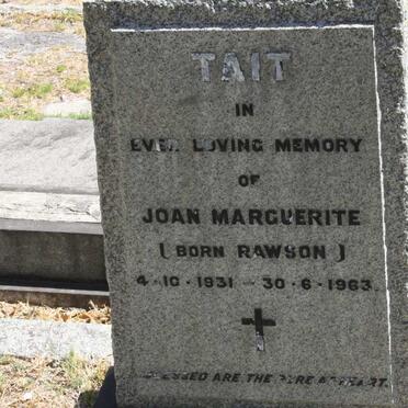 TAIT Joan Marguerite nee RAWSON 1931-1963