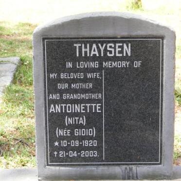 THAYSEN Antoinette nee GIDIO 1920-2003