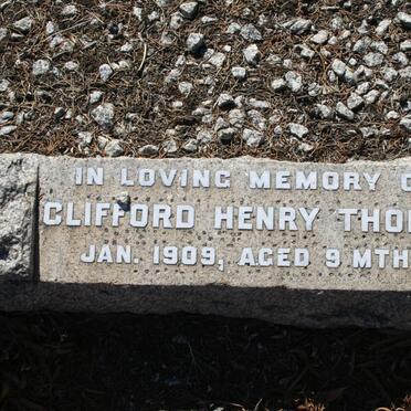 THOMAS Clifford Henry -1909