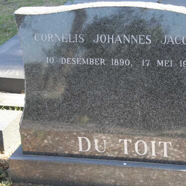 TOIT Cornelis Johannes Jacobus, du 1890-1976