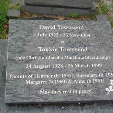 TOWNSEND David 1923-1964 &amp; Christina Jacoba Marthina STEENKAMP 1928-1999