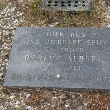 TOIT Robert Albert, du 1926-1977