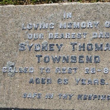 TOWNSEND Sydney Thomas -1959