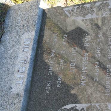 TOIT Jan Abraham, du 1928-1962
