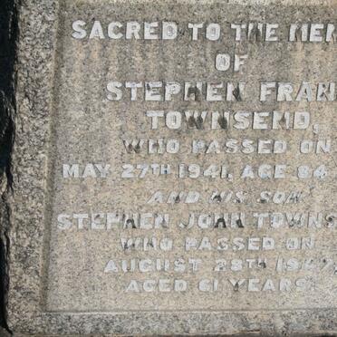 TOWNSEND Stephen Frank -1941::TOWNSEND Stephen John -1947