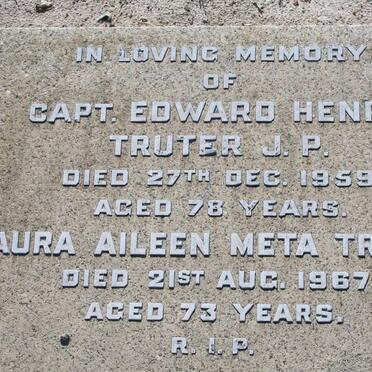 TRUTER Edward Henry -1959 &amp; Laura Aileen Meta -1967