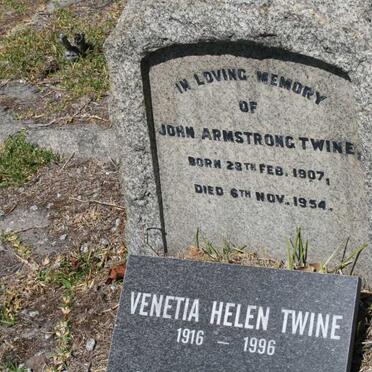 TWINE John Armstrong 1907-1954 &amp; Venetia Helen 1916-1996 :: KRAUSE Venning 1891-1972
