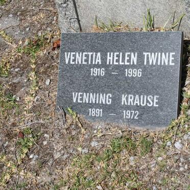 TWINE John Armstrong 1907-1954 &amp; Venetia Helen 1916-1996 :: KRAUSE Venning 1891-1972 