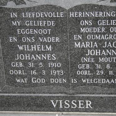 VISSER Wilhelm Johannes 1910-1973 &amp; Maria Jacoba Johanna MOUTON 1906-1998