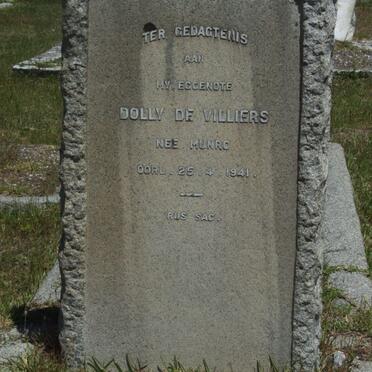 VILLIERS Dolly, de nee MUNRO -1941