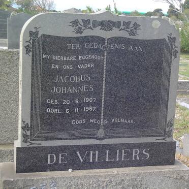 VILLIERS Jacobus Johannes, de 1907-1967
