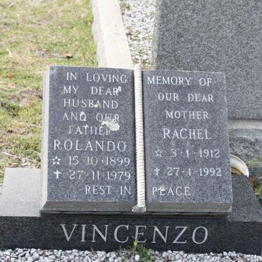 VINCENZO Rolando 1899-1979 &amp; Rachel 1912-1992