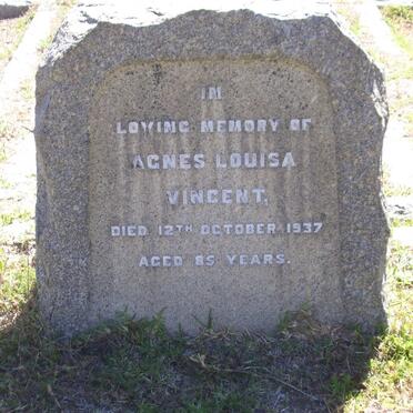 VINCENT Agnes Louisa -1937