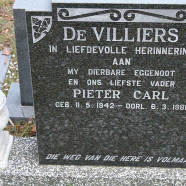 VILLIERS Pieter Carl, de 1942-1981