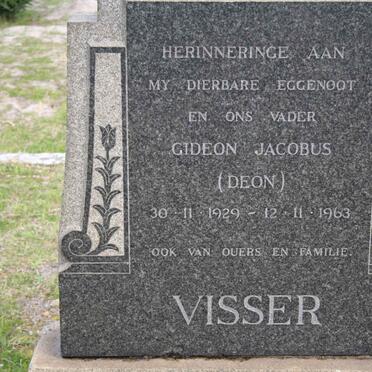 VISSER Gideon Jacobus 1929-1963