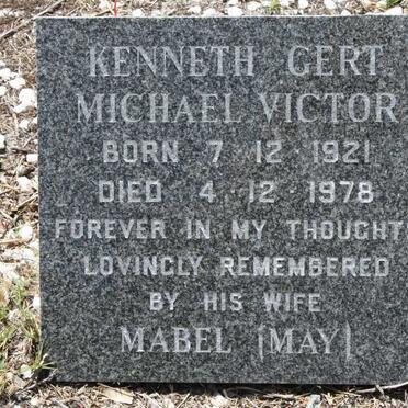 VICTOR Kenneth Gert Michael 1921-1978