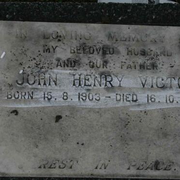 VICTOR John Henry 1903-1980