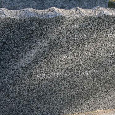 VISAGIE Gerald  -19?4 :: VISAGIE William -19?? :: VISAGIE Christine -19??